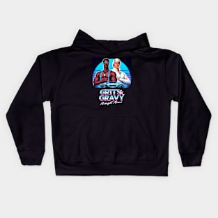 Grits & Gravy: Midnight Miami Logo #1 Kids Hoodie